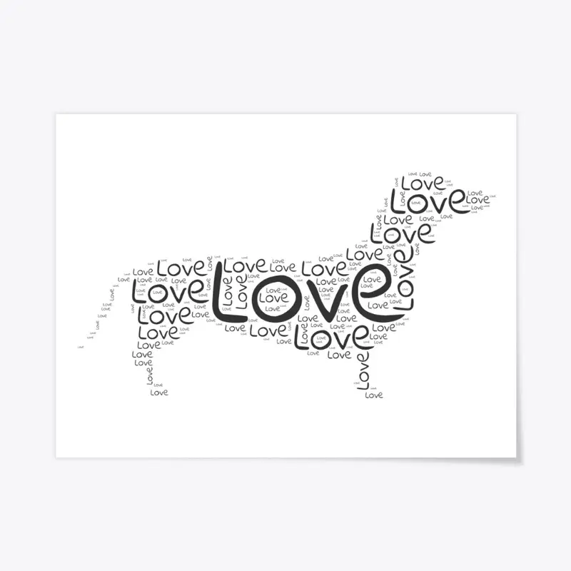 Dachshund Love (Black)